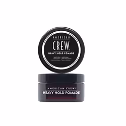 American Crew Heavy Hold Pomade with High Hold & Shine for Smooth & Sculpted Styles (85g) Water-based Formula, Hair Styling f ...