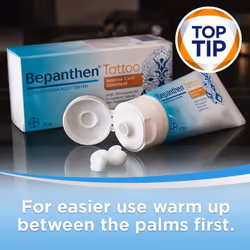 Bepanthen Tattoo | Keeps Tattooed Skin Hydrated & Looking Healthy | Free from Preservatives | Made with Provitamin B5 | 200g (4 tubes of 50g)