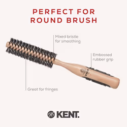 Kent Micro Pure Bristle Radial Hairbrush, 30 ml Barrel Diameter