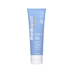ThinkSport Sunscreen 50 SPF 89ml (3oz) - Safer Zinc Oxide Mineral Formulation - Ideal for all Sport and Outdoor Pursuits - Non-Toxic Ingredients
