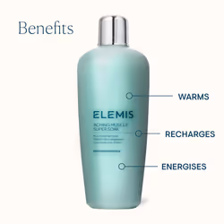 ELEMIS Aching Muscle Super Soak 400ml - Eases Muscle Tension, Relieves Aches & Pains, Relaxing Bath Soak with Essential Oils, for Post-Workout
