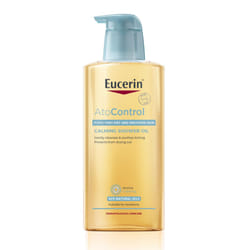 Eucerin AtoControl Bath & Shower Oil 400ml, Soap-Free and Fragrance-Free Body Cleansing Oil, Enriched with Omega-3 and Omega-6, Soothes and Protects
