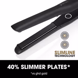 ghd Mini - Slim Plate Hair Straighteners - Black, 40% Slimmer Plates for Precision Styling from The Root, Designed for Short Hair, Fringes and Bobs,