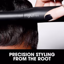 ghd Mini - Slim Plate Hair Straighteners - Black, 40% Slimmer Plates for Precision Styling from The Root, Designed for Short Hair, Fringes and Bobs,
