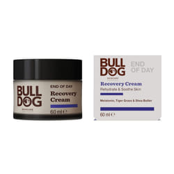 BULLDOG SKINCARE - End Of Day Recovery Cream for Men | Rehydrate & Soothe | 60 ml