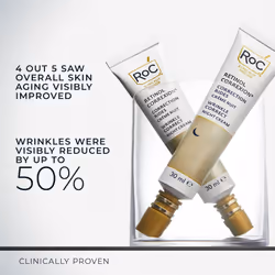 RoC - Retinol Correxion Wrinkle Correct Night Cream - Anti-Wrinkle & Aging Treatment - Radiant Skin Cream - Pure RoC Retinol, Shea Butter, Glycolic