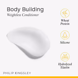 Philip Kingsley | Body Building Weightless Conditioner | Volumising Conditioner for Fine, Limp, Flat, Flyaway Short Hair | Hydrates, Thickens, Lifts