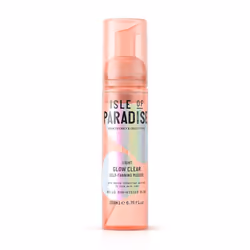 Isle of Paradise Self Tan Mousse, Light (200 ml) Glow Clear Self Tanning Foam, Natural Ingredients & Vegan (packaging may var ...