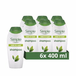 Simple Kind to Hair Gentle Cleansing Shampoo with vitamin B5, chamomile oil, and glycerin hair care for healthy, shiny hair 6 ...