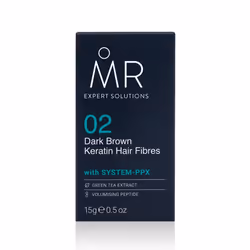 MR Dark Brown Hair Fibres (15g). Paraben Free Hair Loss Concealer with System-PPX, Thinning Hair Concealer for Bald Patch Cov ...