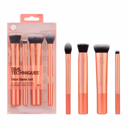 Real Techniques Face Base Makeup Brush Kit, For Concealer, Foundation, & Contour, Works With Liquid, Cream & Powder Products, ...