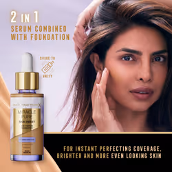 Max Factor Miracle Pure Skin Reset Serum Foundation 30-40 Fair to Light, 2-in-1 Serum Formula, Healthy Looking Skin, Medium Coverage, Satin Matte