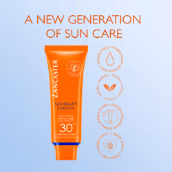 LANCASTER - Sun Beauty Sublime Tan - Face Cream - SPF30 High Protection With Full Light Technology - Waterproof, Clean Formula, Vegan - 50ml