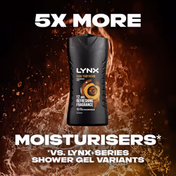 Lynx Dark Temptation Shower Gel 12 hours of irresistible smell 6x 225 ml