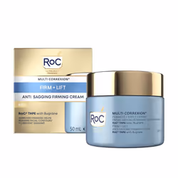 RoC Multi Correxion Anti-Sagging Firm + Lift Face Cream, Prevent Facial Sagging, with Hyaluronic Acid, Anti Aging Cosmetic Li ...