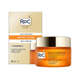 RoC - Multi Correxion Revive + Glow Vitamin C Gel Cream - Anti Wrinkle & Aging Moisturiser - Visibly Plumps & Brightens Skin - Skin Radiance