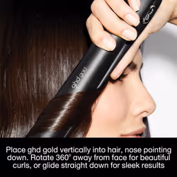 ghd Gold Hair Straightener & Styler in Black - Professional Styling, for Sleek, Smooth Styles with More Shine - for All Hair Types (UK Plug)