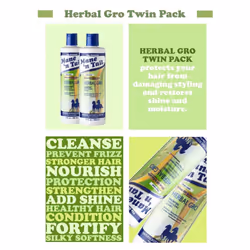 Mane 'n Tail Herbal Gro Shampoo and Conditioner Twin Pack, Nourishes and Strengthens, Olive Oil and Keratin, 355 ml (Pack of 1)