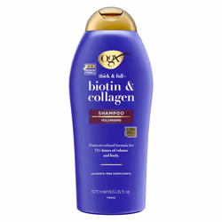 OGX Biotin and Collagen Volumising Hair Shampoo, Thick and Full, with Vitamin B7 Biotin, and Collagen, for Fine Hair, Sulfate ...