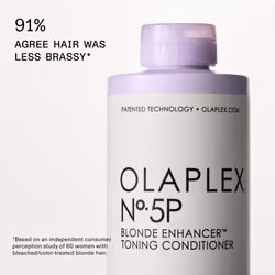 Olaplex No. 5P Blonde Enhancer Toning Conditioner, Brightens All Blonde, Lightened, & Grey Hair, Repairs, Protects & Hydrates All Hair Types, 250 ml