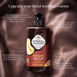 Imperial Leather Indulgent Hand Wash, Oud & Frankincense, Antibacterial, Signature Oil Blend, Gentle Skin Care, Bulk Buy, Pack of 6 x 500ml