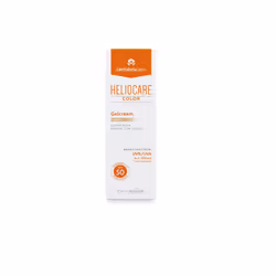 Heliocare Gelcream Colour Light SPF 50 50ml / Sun Cream For Face / Daily UVA UVB Anti-Ageing Sunscreen Protection / Suits All ...