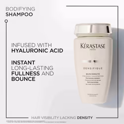 K?rastase Densifique Femme, Thickening & Volumising Shampoo, For Fine Hair, With Hyaluronic Acid, Intra-Cylane and Stemoxydine, Bain Densit?, 250ml