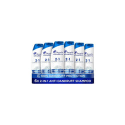 Head & Shoulders Classic Clean Anti-Dandruff 2-in-1 Shampoo, Six-Pack,6 x 250 ml, Clinically Proven Deep Clean, UK number 1 Shampoo