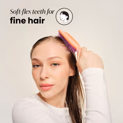 Tangle Teezer | The Fine & Fragile Ultimate Detangler Hairbrush | Soft Flex Teeth for Less Breakage | Ideal for Thinning Hair, Color-Treated &