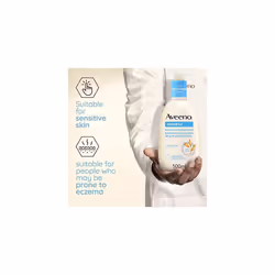 Aveeno Dermexa Daily Emollient Cream (1x 500ml), Emollient Cream Enriched with Triple Oat Complex and Ceramides for Sensitive Skin, Soothing Relief