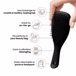 Tangle Teezer | The Mini Ultimate Detangler Hairbrush |Gentle on Wet Hair | Two-Tiered Teeth & Comfortable Handle | Ideal for Kids And Travel |