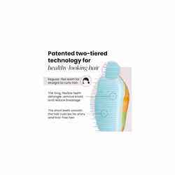 Tangle Teezer |The Original Mini Detangling Hairbrush | Palm Size Perfect for Kids & Travelling | Ideal for Wet & Dry Hair |Reduces Flyaways | Dino