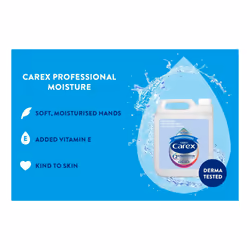Carex 2 Hour Protection Antibacterial Professional Moisture Hand Wash Refills, Liquid Hand Soap Eco Refill for Homes & Businesses, With Vitamin E,