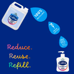 Carex 2 Hour Protection Antibacterial Professional Moisture Hand Wash Refills, Liquid Hand Soap Eco Refill for Homes & Businesses, With Vitamin E,