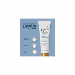 RoC Retinol Correxion Line Smoothing Eye Cream, Reduces Puffiness & Dark Circles, Anti Wrinkle & Anti Aging Treatment for the Delicate Eye Area - 15ml