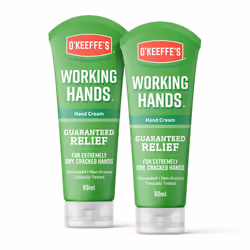 O'Keeffe's Working Hands, 80ml Tubes (2 Pack) - Hand Cream for Extremely Dry, Cracked Hands | Instantly Boosts Moisture Level ...