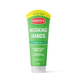 O?Keeffe?s Working Hands Value Tube, 190ml ? Hand Cream for Extremely Dry, Cracked Hands | Non-Greasy, Unscented & Instantly Boosts Moisture Levels