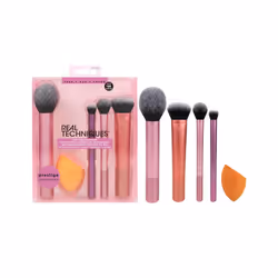Real Techniques Everyday Essentials + Makeup Sponge Kit, Makeup Brushes and Makeup Blender Sponge, For Foundation, Blush, Bro ...