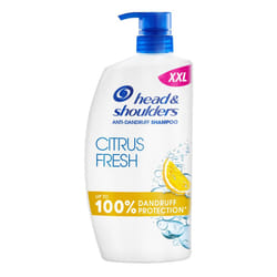 Head & Shoulders Citrus Fresh Anti Dandruff Shampoo For Greasy Hair, 1000ml, Up to 100% Flake Free, Clinically Proven, For Any Hair and Scalp Type,