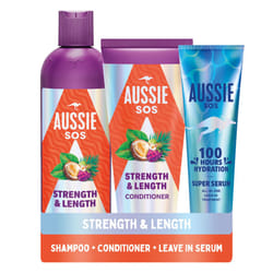 Aussie Strength And Length Shampoo And Conditioner Set, Hydrates And Strengthens Long, Weak Hair, Nourishes Fragile Hair To Help Prevent Split Ends