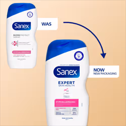 Sanex Body Wash Expert Skin Health Hypoallergenic Shower Gel Dermatologist Tested Gentle For Very Sensitive Skin Multipack 6 Pack 450ml Bottles