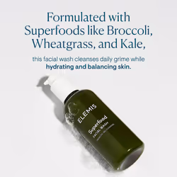 ELEMIS Superfood Face Wash 200ml, Lightweight Daily Nutrient-Rich Deep Gel to Foam Cleanser Balances & Hydrates Sensitive Skin, Refreshing,