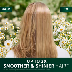 Herbal Essences Chamomile Smooth & Shine Set: Shampoo 350ml + Conditioner 250ml + Lightweight Leave-In Conditioner All In One 145ml