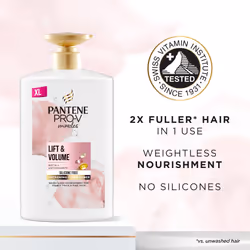 Pantene Biotin & Antioxidants Hair Thickening Conditioner, Lift 'n' Volume, 1l, Silicone Free Volume Conditioner (Packaging may vary)