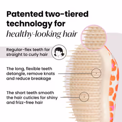 Tangle Teezer |The Original Mini Detangling Hairbrush | Palm Size Perfect for Kids & Travelling | Ideal for Wet & Dry Hair |Reduces Flyaways | Orange