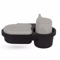 Silver Cross | Pram Snack Tray | Pram Accessories | Beaker & Snack Pot | Silcone | Clip On Snack Tray