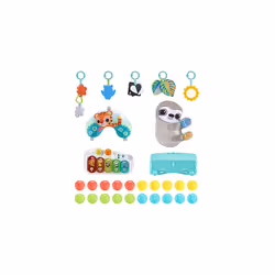 VTech 7-in-1 Touch & Feel Sensory Play Gym | Grow with Baby Developmental Gym | Suitable for Ages 0-24 Months, English Version