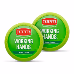 O'Keeffe's Working Hands, 96g Jar (2 Pack) - Hand Cream for Extremely Dry, Cracked Hands | Instantly Boosts Moisture Levels,  ...