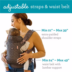Infantino - Flip Advanced 4-in-1 Baby Carrier - Ergonomic - Convertible - face-in and face-Out Front and Back Carry - for Newborns and Older Babies