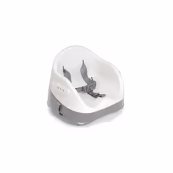 Mamas & Papas Baby Bud Booster Seat for Dining, Detachable Tray, Harness, Adjustable Seat and Non-Slip Feet, Pebble Grey